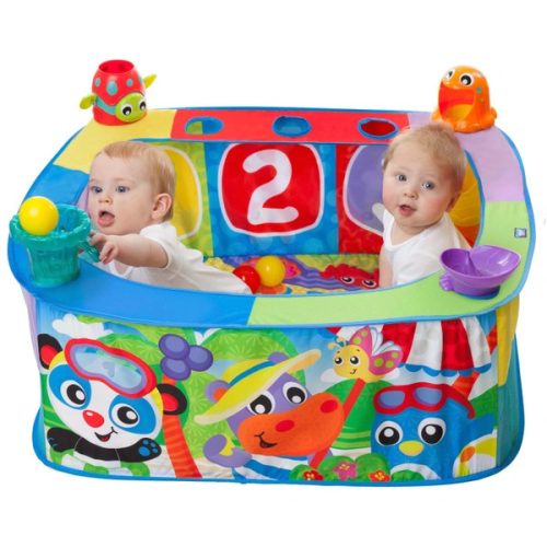 Playgro Grow 'n' Play Baby Ball Pit Pop and Drop 30 színes labdával
