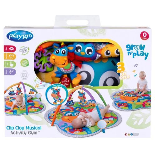 Playgro játszószőnyeg Play Arch lócsipesz és taps zenével