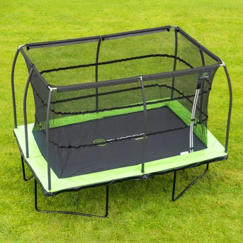 Thorpe Sports kültéri trambulin, téglalap alakú, hálóval, 366 x 244 cm