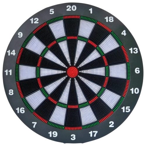 Álló darts tábla, 6 nyíllal