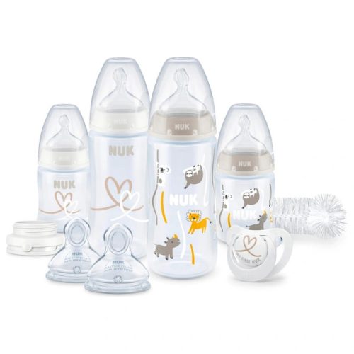 NUK First Choice+ cumisüvegek 150-300 ml hőmérsékletjelzővel, Perfect Start, 4 db-os kiszerelésben