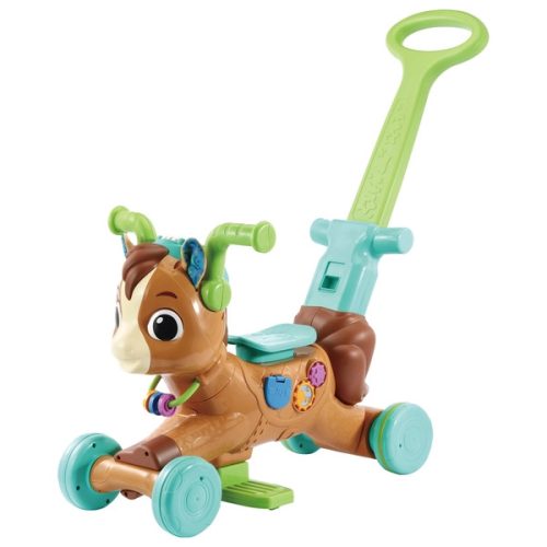 VTech 4 az 1-ben Ride-on autó Gallop-with-Me póni interaktív járássegítőként