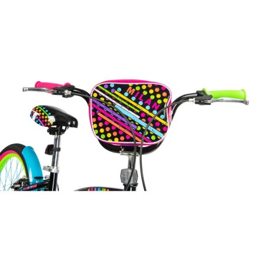 20 colos gyerekbicikli Milan Neon fekete/többszínű