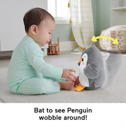 Fisher-Price Flutter & Wobble Penguin interaktív plüssjáték