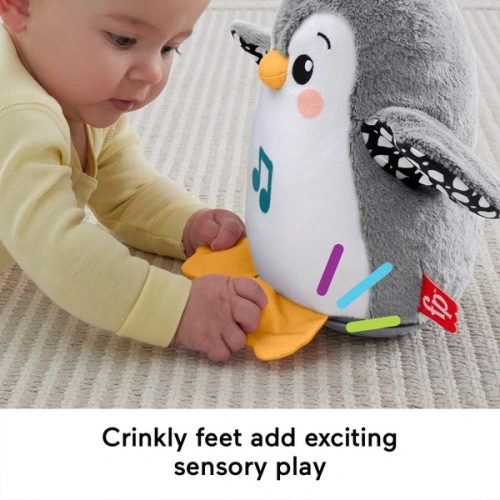 Fisher-Price Flutter & Wobble Penguin interaktív plüssjáték