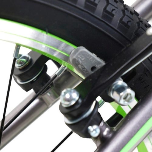 18 colos gyerekbicikli Verve ACE ezüstszürke/neonzöld