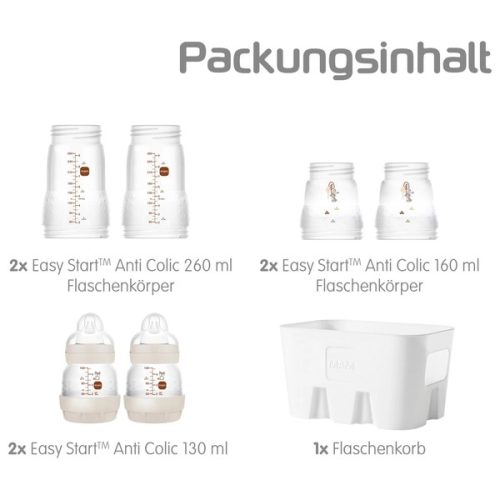 MAM Easy Start Anti-Colic kombinált szett, állítható cumisüvegek 130-260 ml