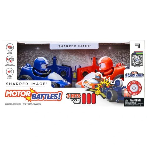 Sharper Image Távirányítós Autók Motor Battles 2 db-os Csomag Kék/Piros