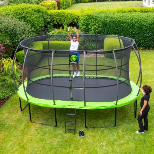 Thorpe Sports kültéri trambulin ovális hálóval 305 x 457 cm