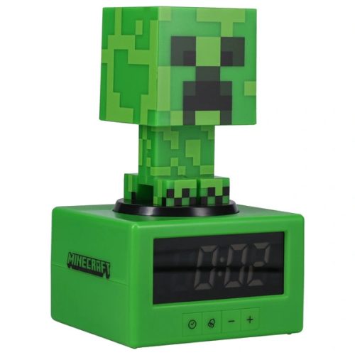 Paladone Minecraft Creeper gyerek ébresztőóra és éjszakai fény