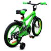 16 colos Verve Max gyermekkerékpár pótkerekekkel, zöld