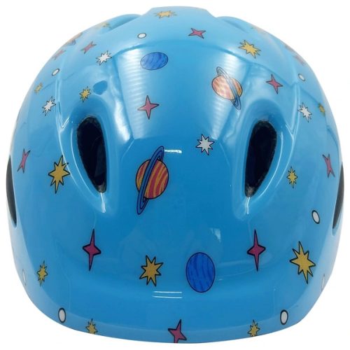 Thorpe kerékpáros sisak lámpával, rakéta dizájn, világoskék, 48-52 cm méret