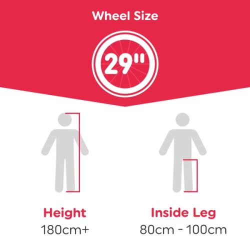 29 colos Element mountain bike, fekete/piros