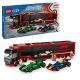 LEGO City Formula 1 Szállítóautó RB20 és AMR24 F1 versenyautókkal 60445