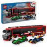 LEGO City Formula 1 Szállítóautó RB20 és AMR24 F1 versenyautókkal 60445