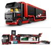 LEGO City Formula 1 Szállítóautó RB20 és AMR24 F1 versenyautókkal 60445