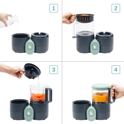 Babymoov Nutribaby One 4 az 1-ben bébiétel-készítő babapüréhez és hozzátáplálásához