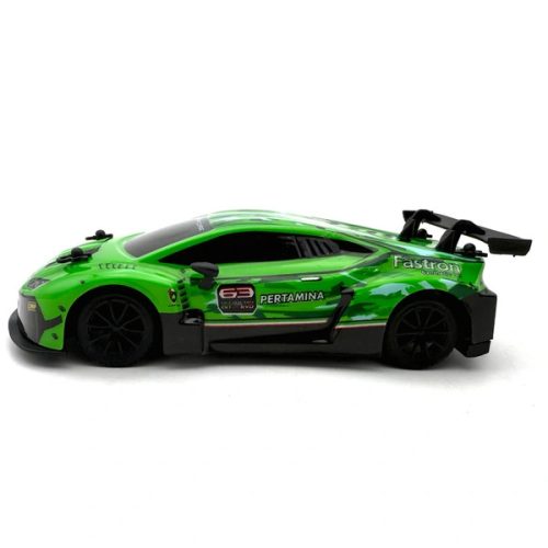 Távirányítós Lamborghini Huracán autó, zöld, 1:24 méretarány