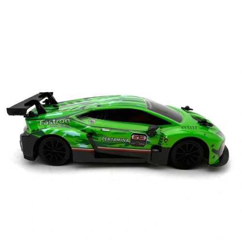 Távirányítós Lamborghini Huracán autó, zöld, 1:24 méretarány
