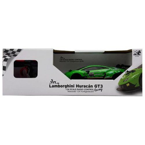 Távirányítós Lamborghini Huracán autó, zöld, 1:24 méretarány