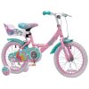 16 colos unikornis gyerekbicikli pótkerekekkel, rózsaszín