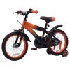16 colos gyerekkerékpár Strike pótkerekekkel, narancssárga/fekete