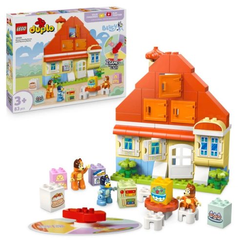 LEGO DUPLO Bluey Bluey családi háza memóriajátékkal 10459