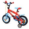 12 colos gyerekbicikli Marvel Spidey pótkerekekkel, piros/kék