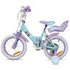 14 colos Disney Jégvarázs gyerekbicikli pótkerekekkel, türkiz/lila