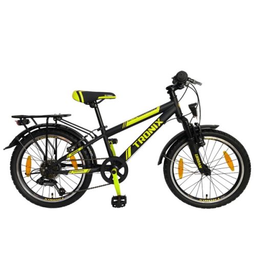 20 colos gyermek kerékpár Urban Tronix StVZO fekete/sárga