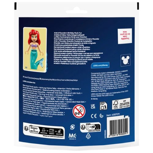 LEGO Disney Princess Ariel és Flounder születésnapi zenés mókája 30720