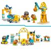 LEGO DUPLO Építési terület építőipari járművekkel 3 az 1-ben készlet 10476