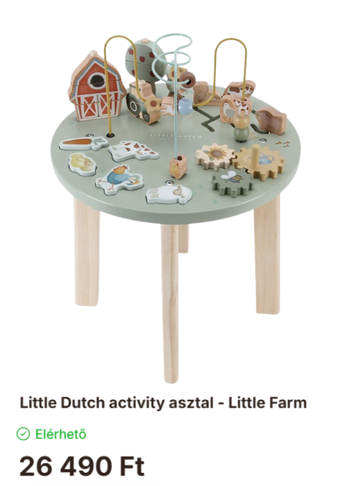 Little Dutch activity asztal - Little Farm