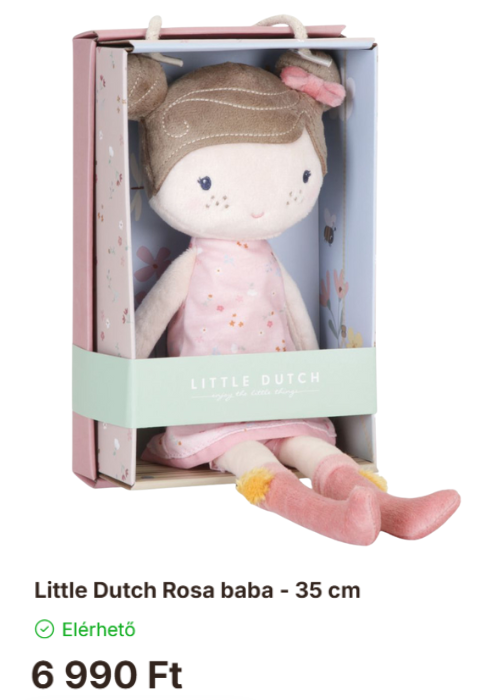 Little Dutch Rosa baba - 35 cm