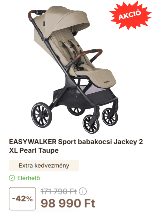 EASYWALKER Sport babakocsi Jackey 2 XL Pearl Taupe